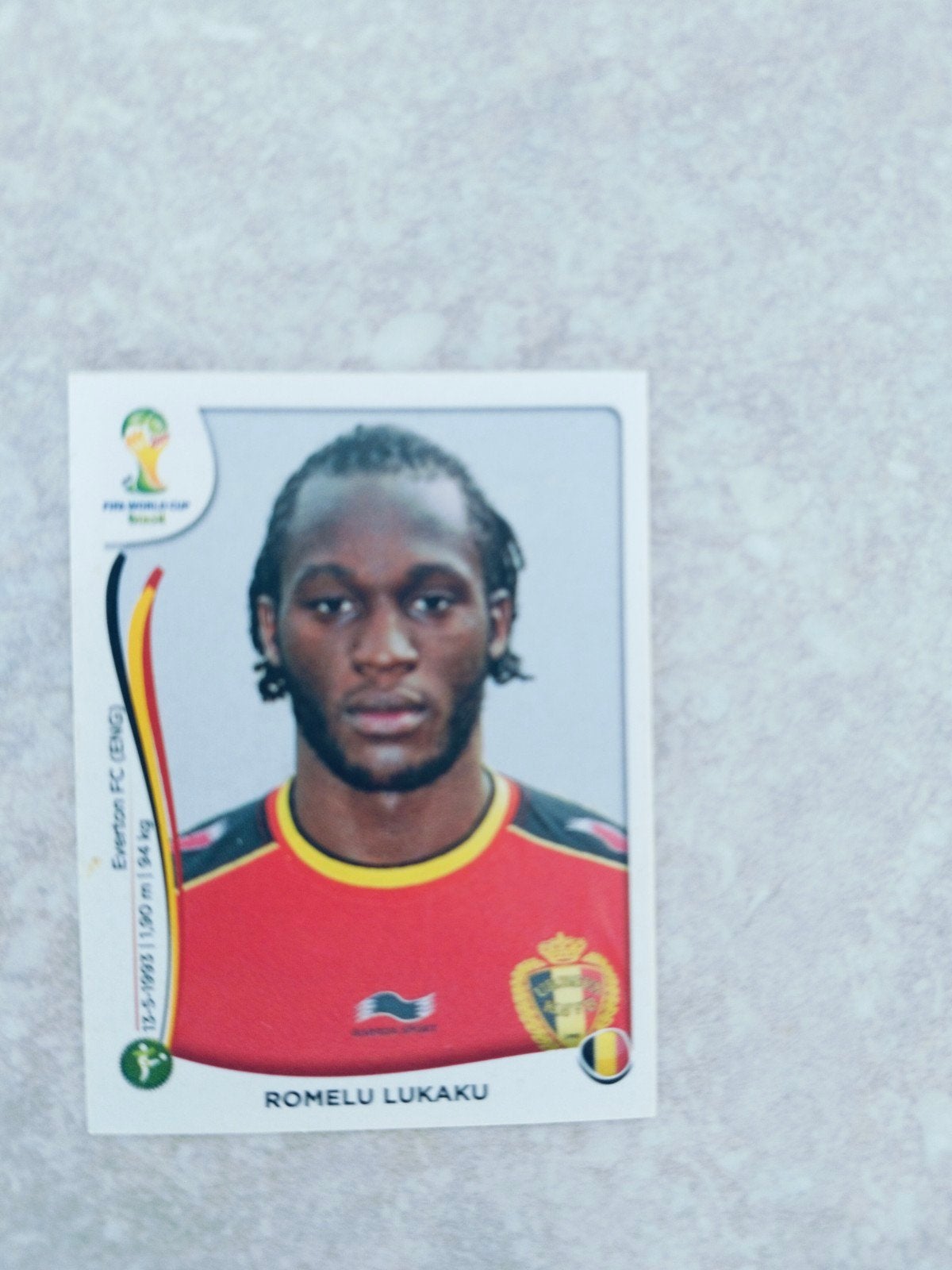 Panini sticker WK 2014 Romelu Lukaku België, Enlèvement ou Envoi, Autocollant