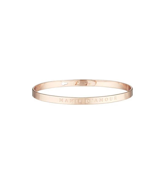 Bracelet à message "Mamie d'amour", Bijoux, Sacs & Beauté, Bagues, Neuf, Enlèvement ou Envoi, Or, Autres matériaux
