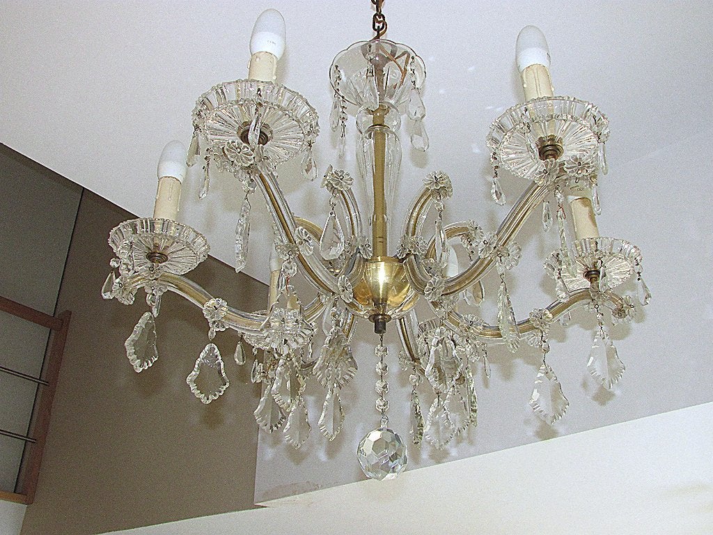 LUSTRE 6 BRANCHES, Maison & Meubles, Lampes | Lustres, Enlèvement, Comme neuf