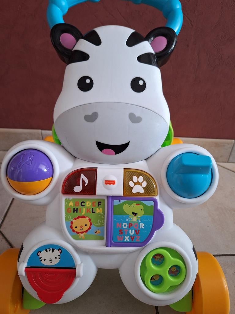 Fisher-Price pratende zebrawandelaar, Ophalen