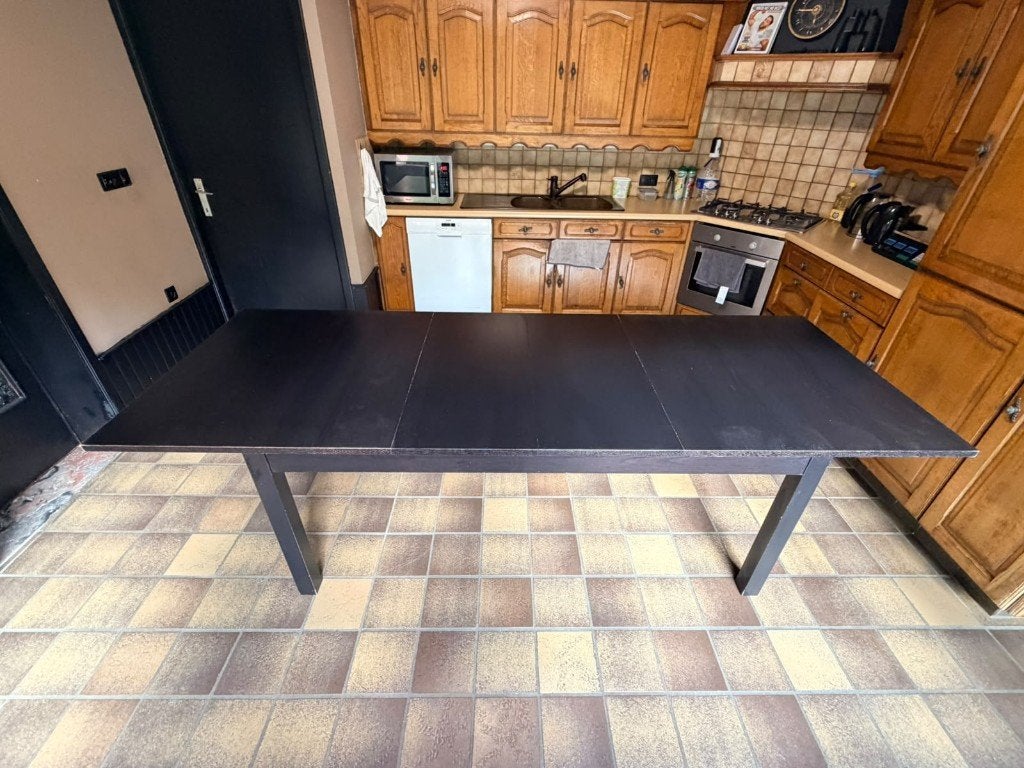 Ikea uitschuifbare eettafel, Ophalen, Gebruikt, Rechthoekig