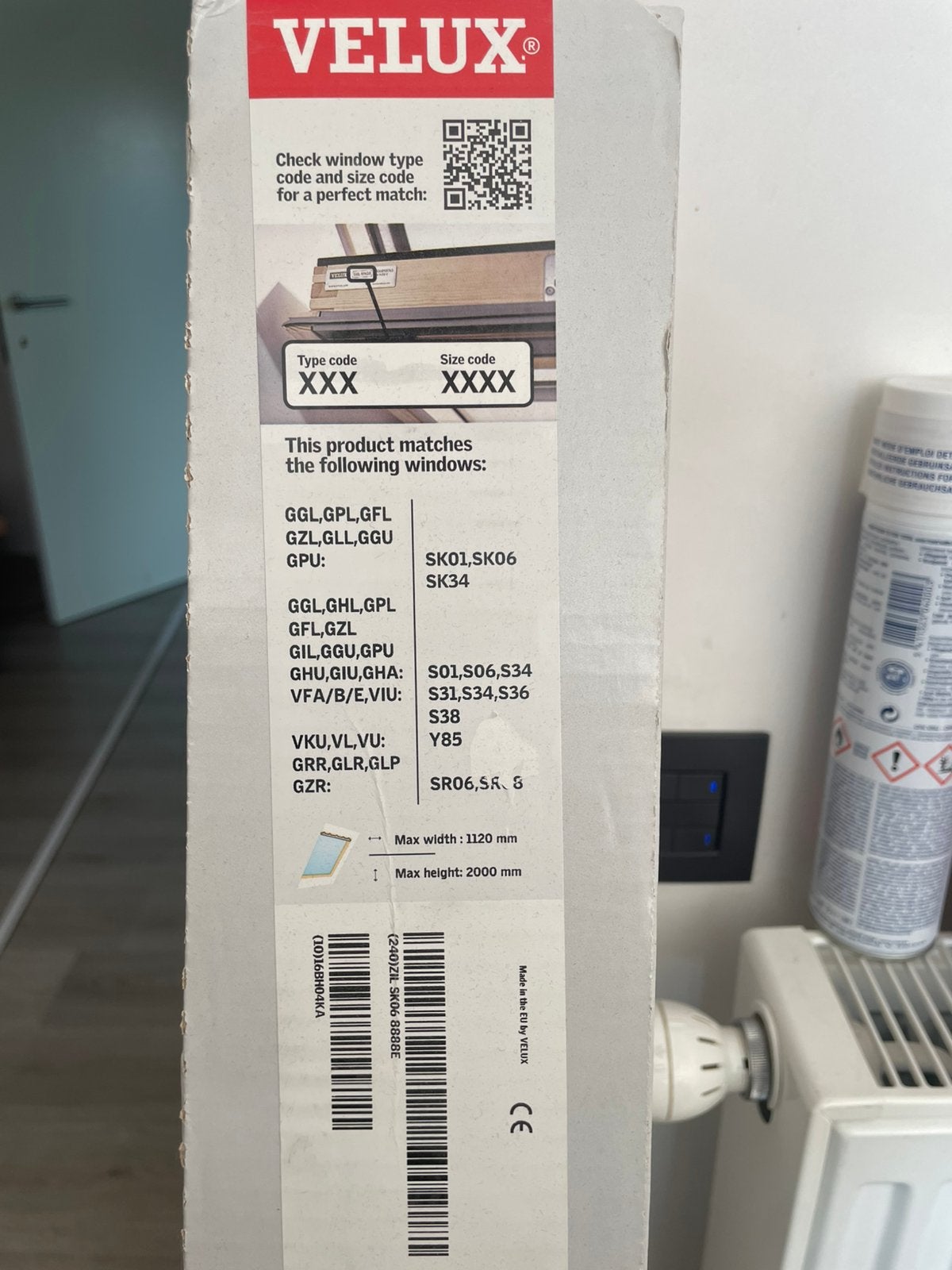 Velux muggenraan ZIL SK06 8888 E, Enlèvement, Neuf