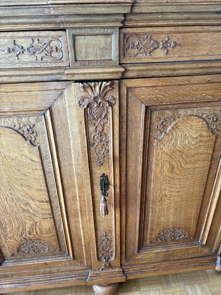 Magnifique buffet/buffet ancien en chêne, Enlèvement