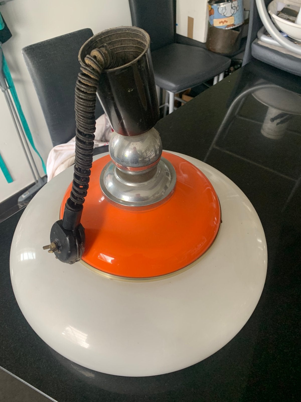 Regelbare vintage hanglamp, Antiek en Kunst, Antiek | Verlichting, Ophalen