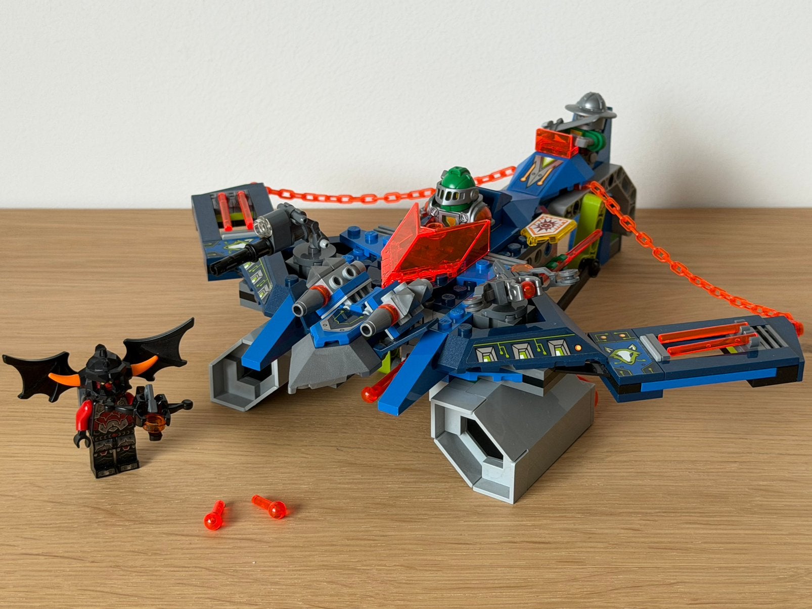 LEGO Nexo Knights 70320 - L'AERO Striker V2 d'Aaron Fox 8-14, Ophalen, Compleet, Lego