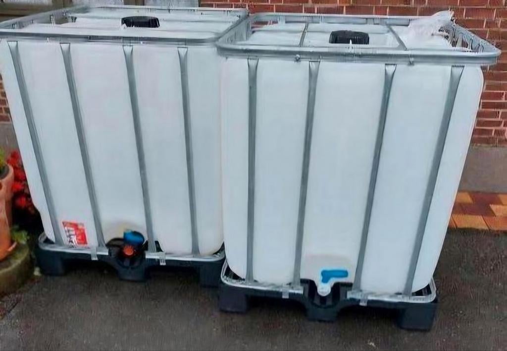 Ibc containers te koop/ regenton 1000l, Tuin en Terras, Ophalen, Hout