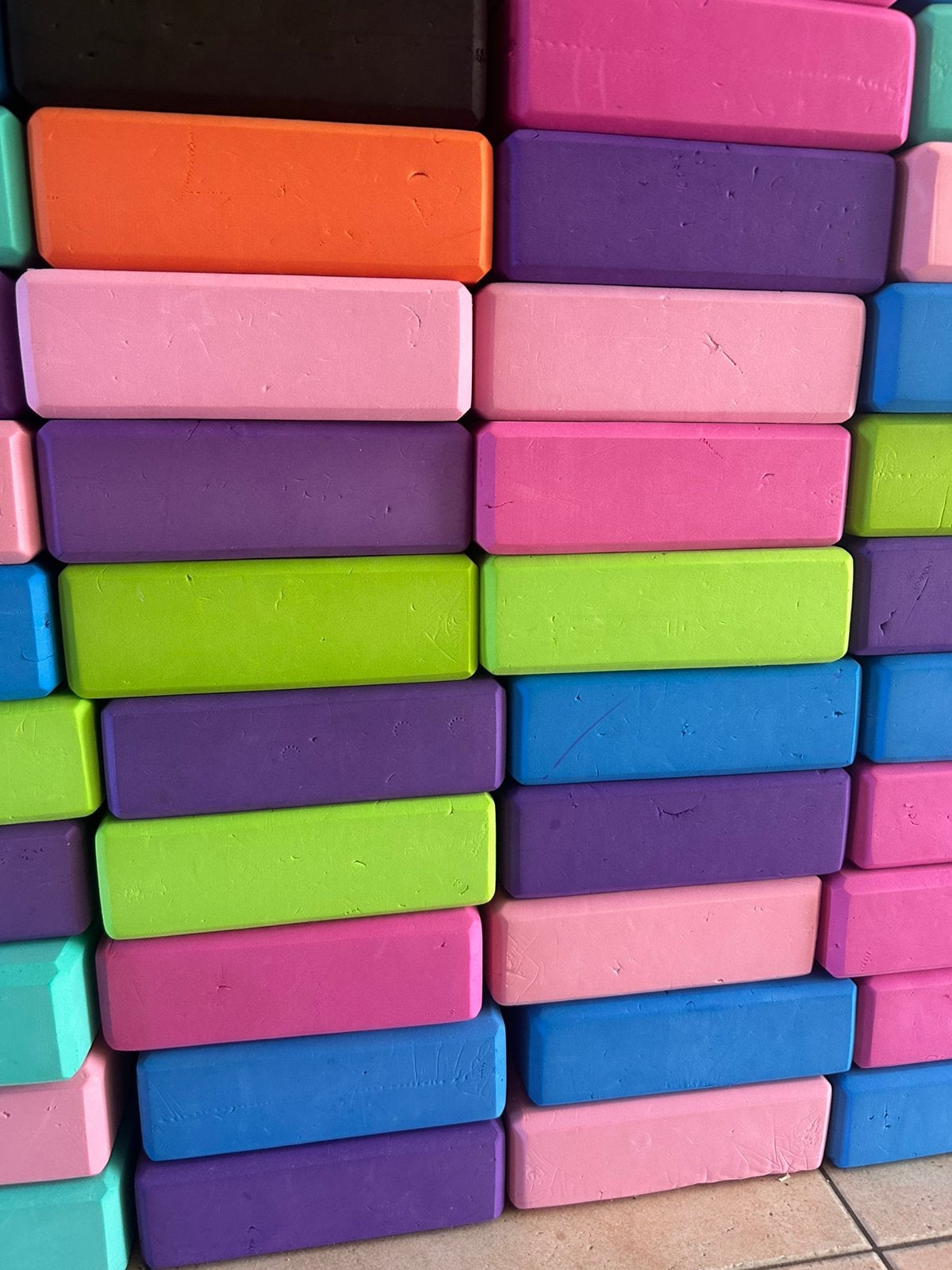 Bouwsteen speelgoed zacht Eva foam verschillende kleuren, Enlèvement, Comme neuf