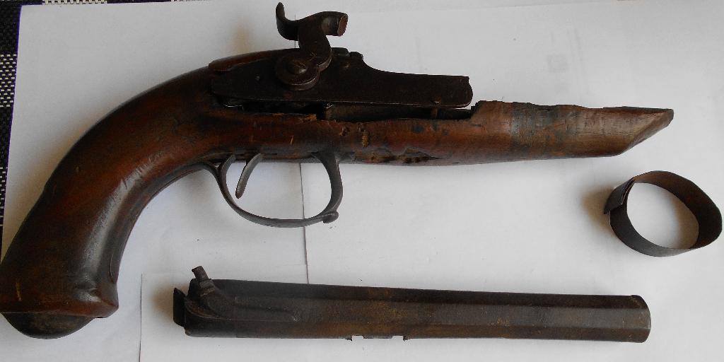 Antiek musket (relikwie) nog te bepalen., Verzamelen, Ophalen of Verzenden, Gebruikt