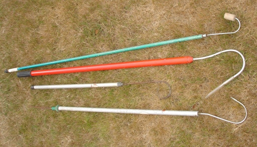 4 gaffels voor zee, Watersport en Boten, Hengelsport | Algemeen, Ophalen, Gebruikt, Molen