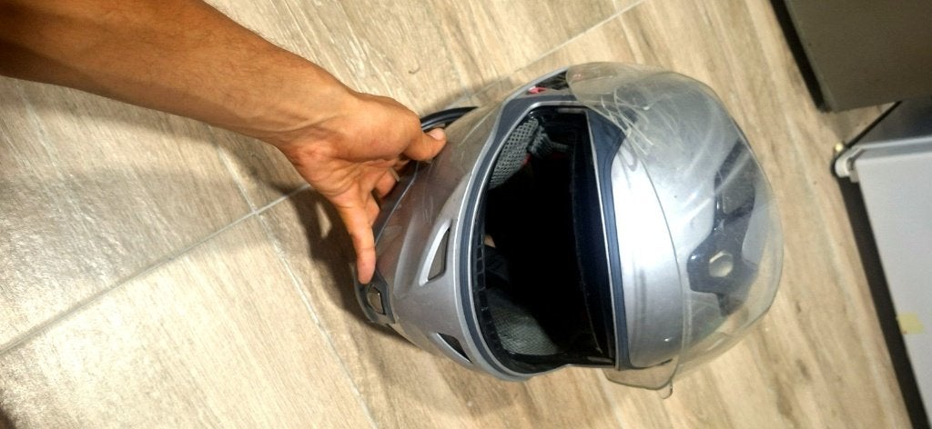 Casque moto modulable gris/argenté, Dames, Jethelm, S, Tweedehands