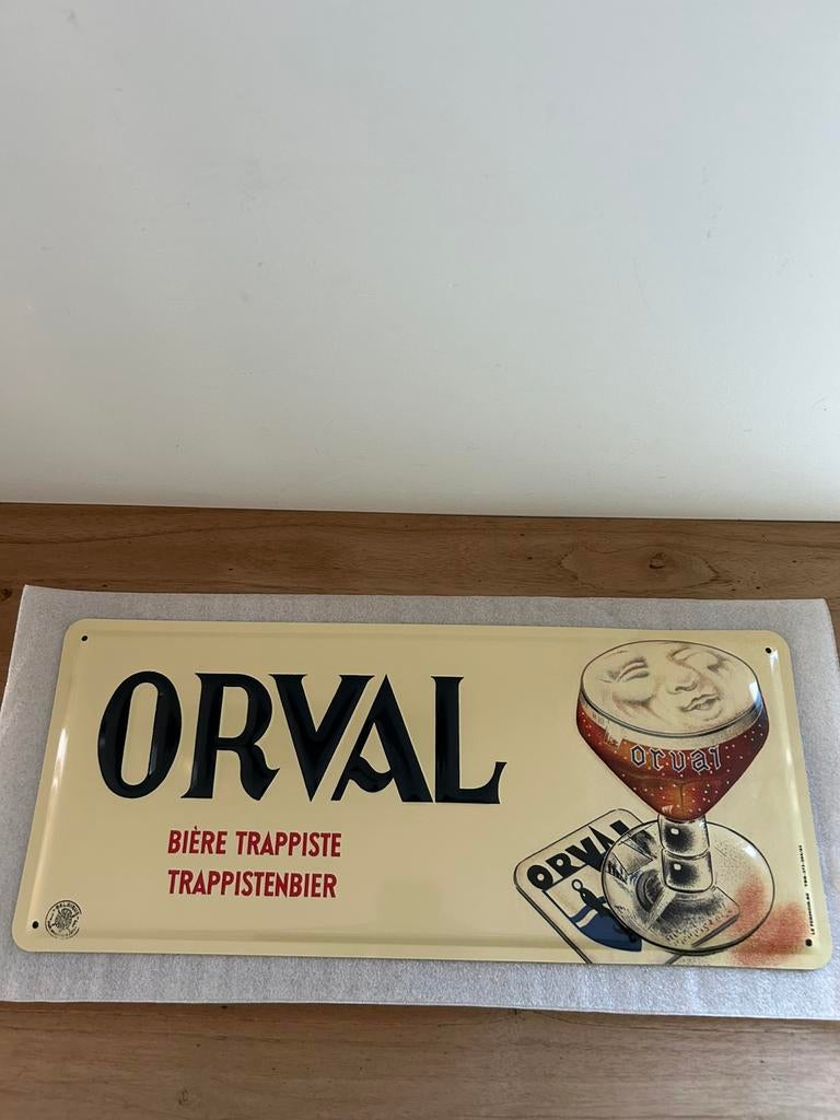 Plaque Orval en metal 50/21cm en relief neuve et emballée, Enlèvement ou Envoi, Comme neuf