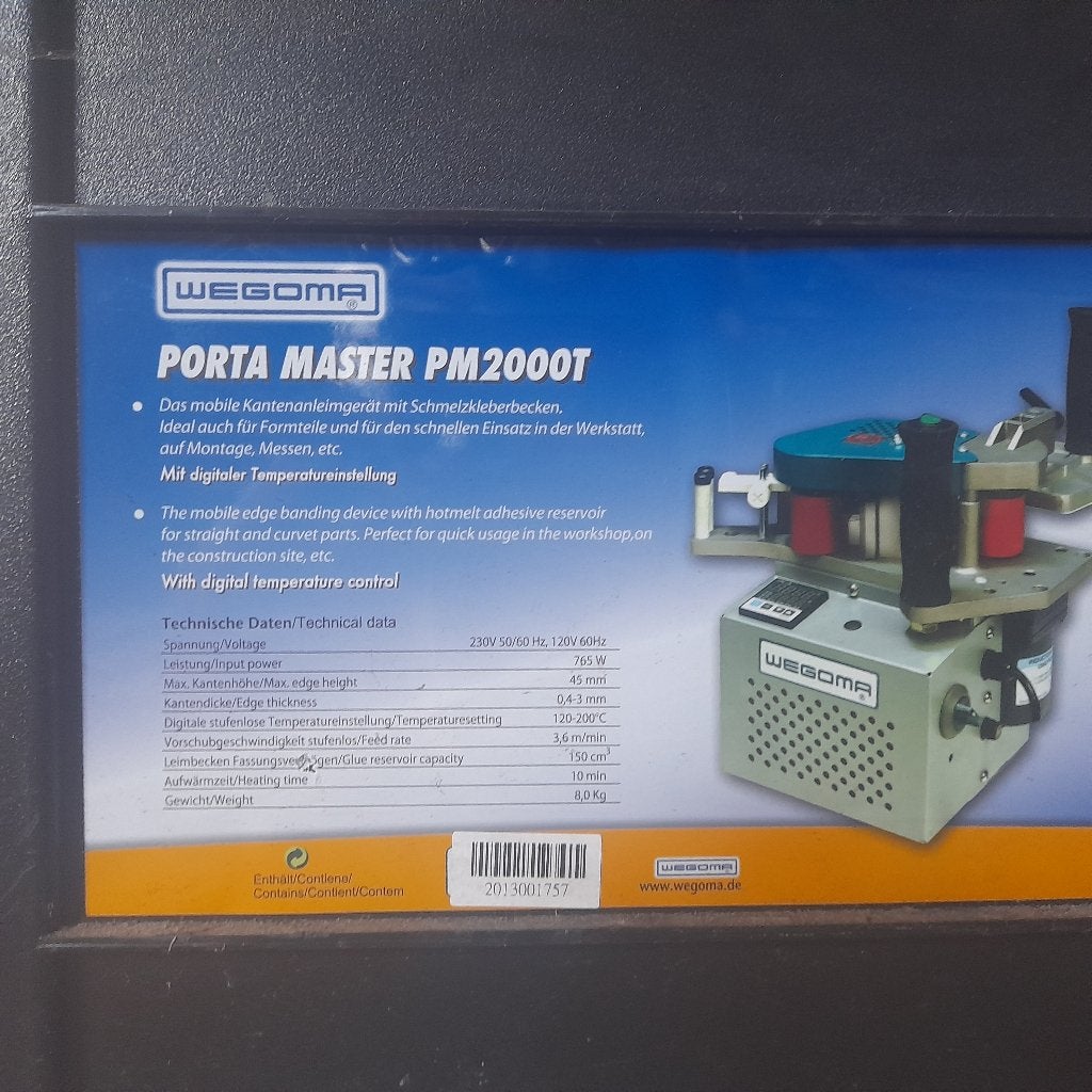 Wegoma porta master pm2000t, Doe-het-zelf en Bouw, Ophalen, Gebruikt