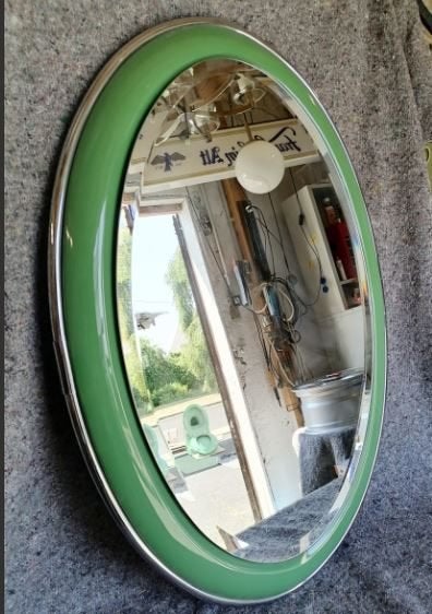 vintage space age spiegel Italy Colani xxl 70er, Ophalen, Huis en Inrichting