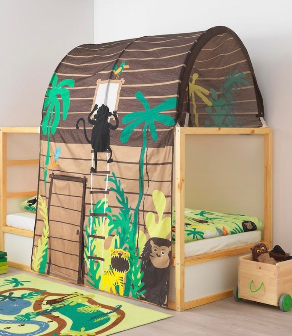 Magnifique tente jungle cabane sur lit ikea, Enlèvement, Comme neuf