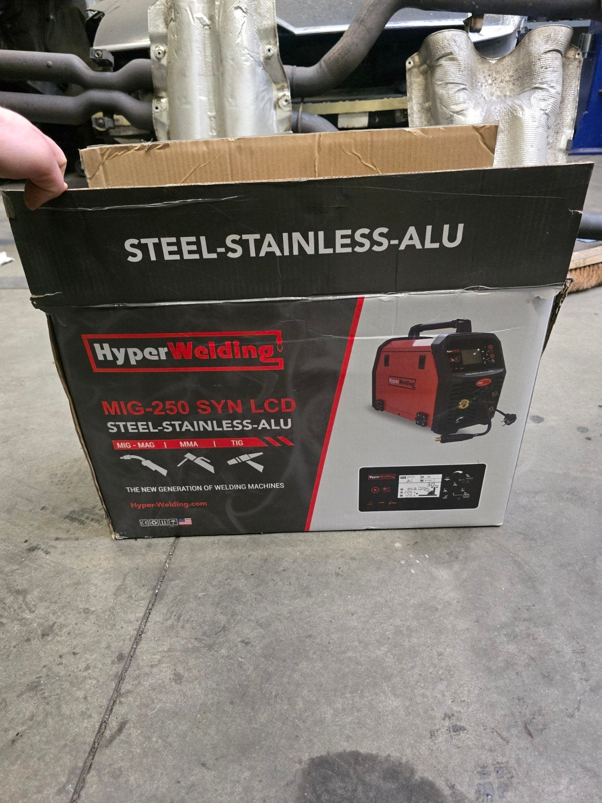 Lastoestel nieuw! Ongebruikt te koop! Hyperwelding mig 250, Ophalen