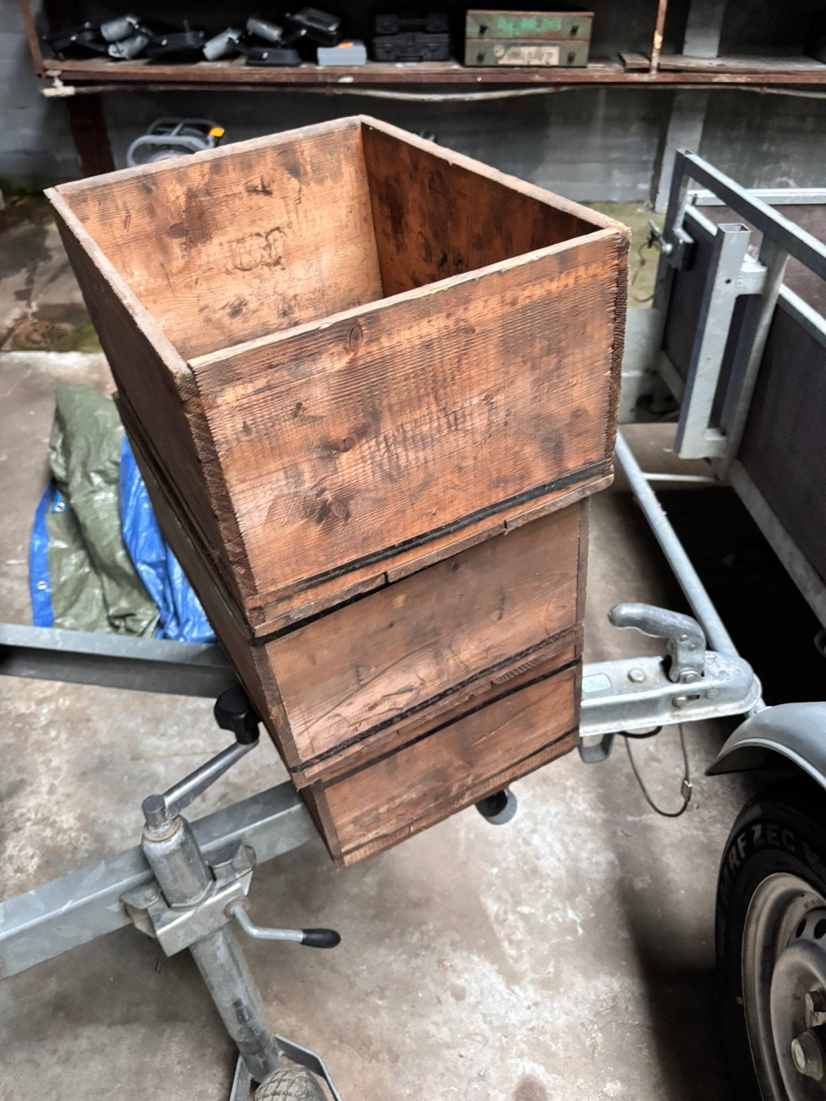 Materiaalkist in hout, Ophalen of Verzenden, Gebruikt
