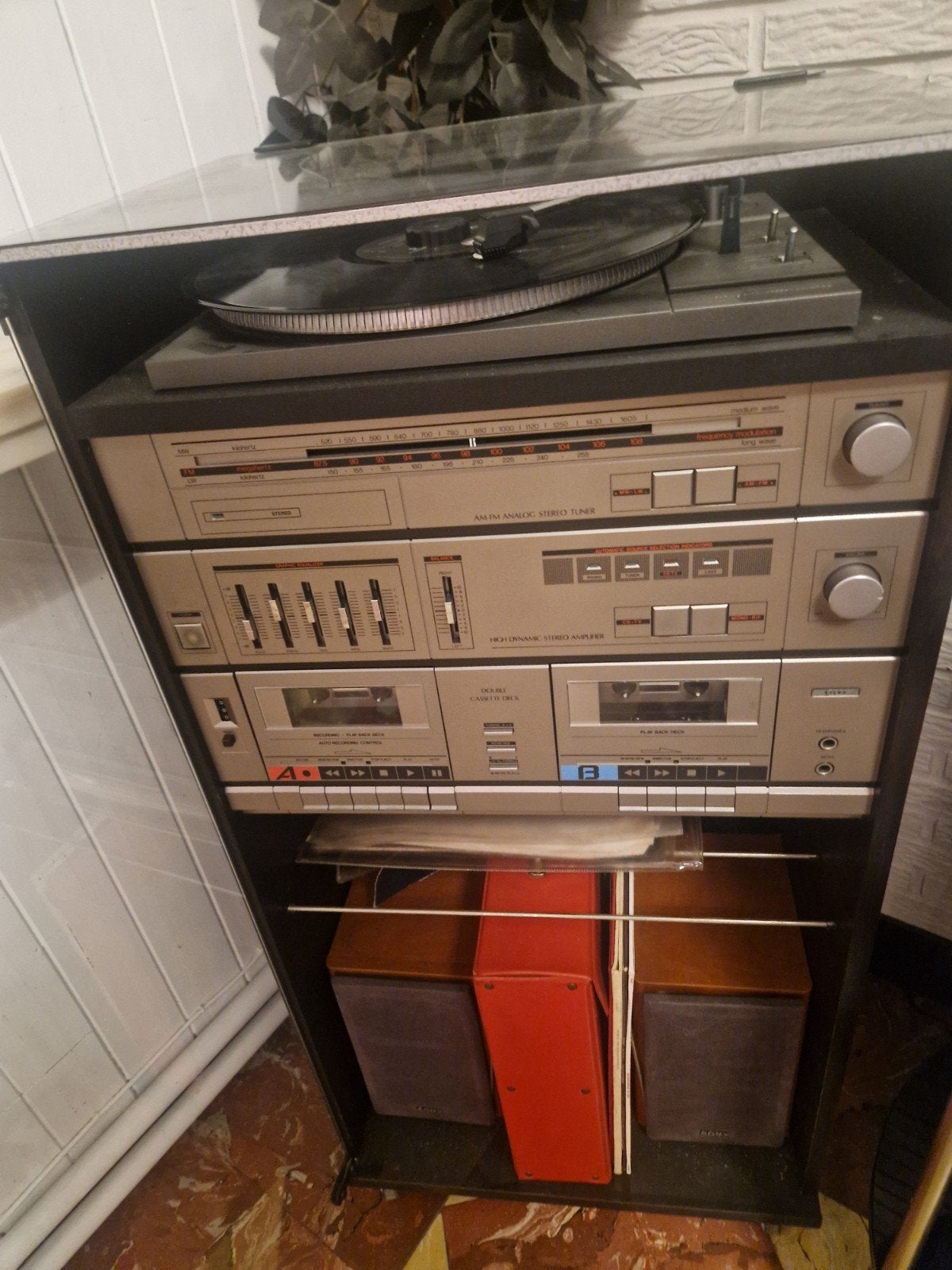 platen speler en cassette speler en tape, Ophalen