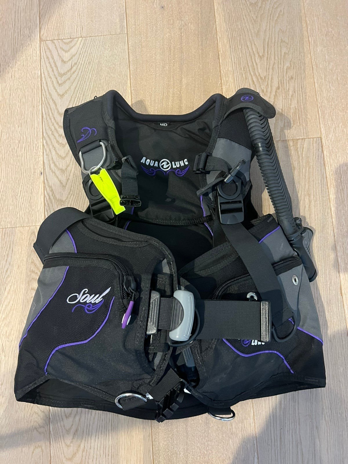 Aqualung Soul BCD en SEAC shorty, Watersport en Boten, Duiken, Ophalen, Zo goed als nieuw, Trimvest of Wing