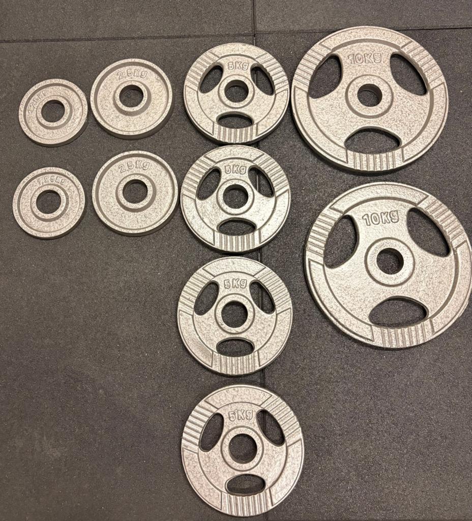 Set gewichten squat rek (10 stuks), Sports & Fitness, Équipement de fitness, Enlèvement, Comme neuf