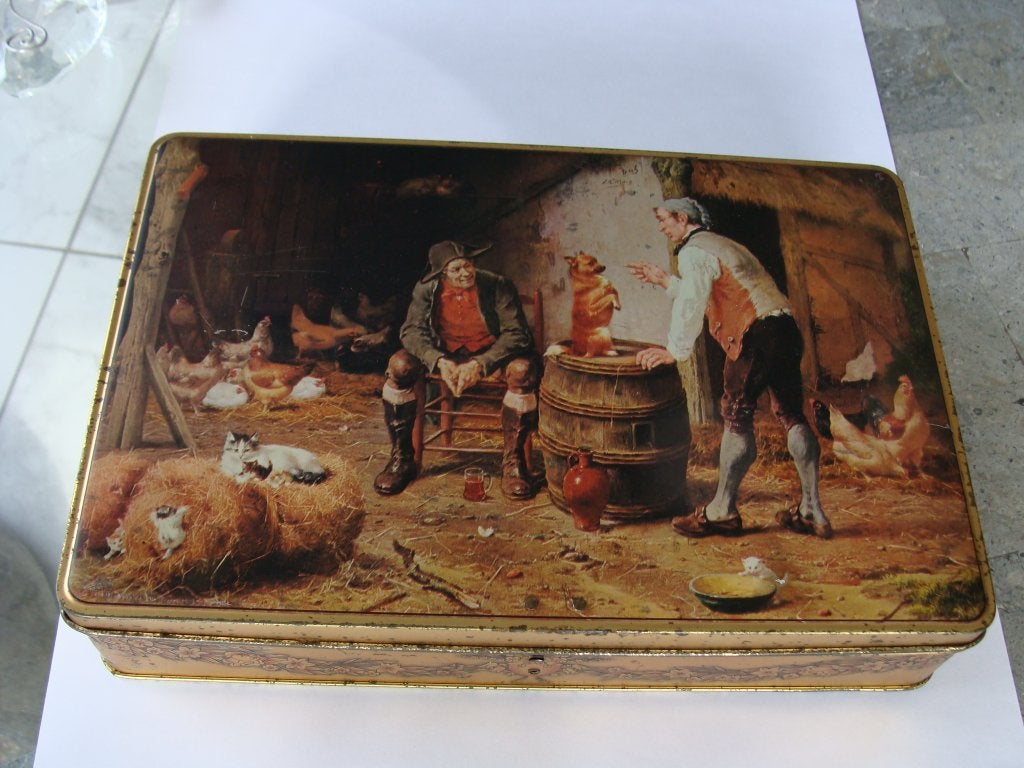 boite métal chocolat jacques  vintage, Enlèvement ou Envoi, Utilisé, Autre, Autres marques