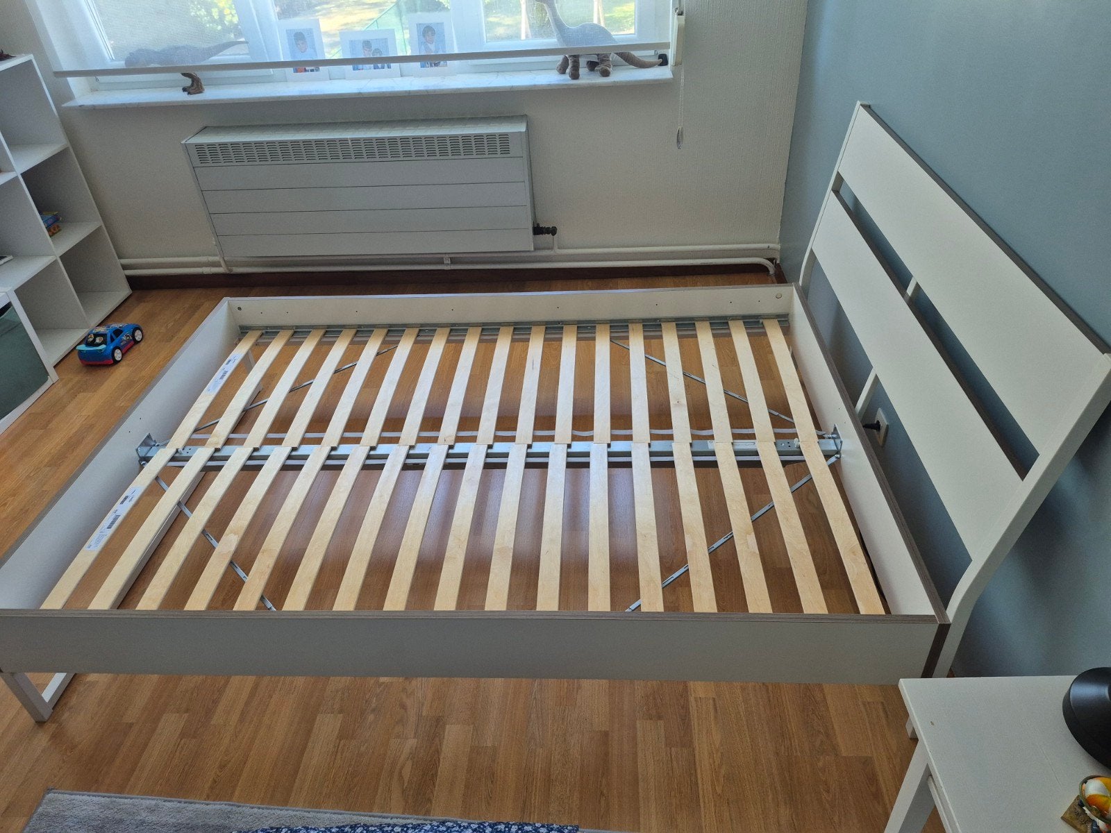 140200 bed en matras en lattenbodem, Huis en Inrichting, Slaapkamer | Bedden, Ophalen of Verzenden, Wit, 200 cm