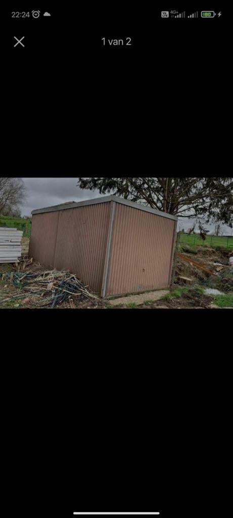 Garagebox panelen tekoop, Enlèvement