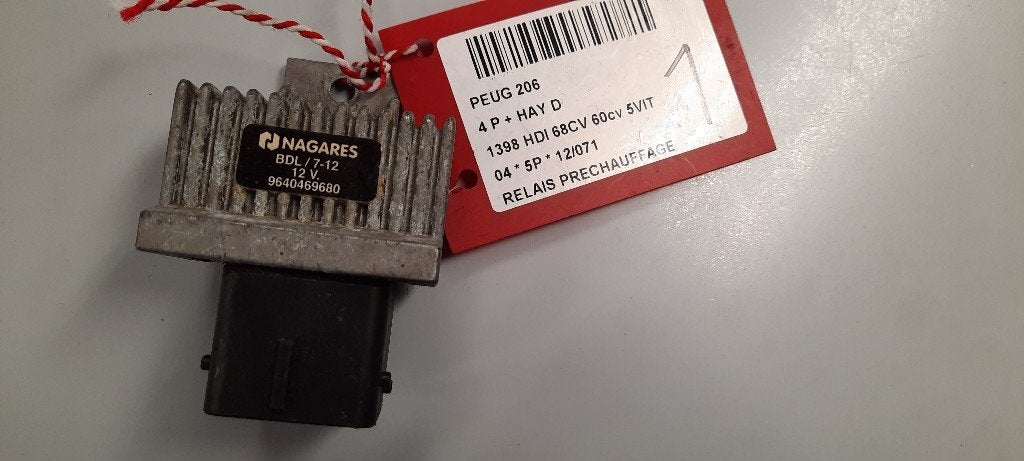 VOORGLOEI RELAIS Peugeot 206 (2A / C/H/J/S) (9640469680), Kontakt-peugeot@peugeot.com, Gebruikt, Peugeot Deutschland GmbH, Bahnhofsplatz
65423  Rüsselsheim, DE
