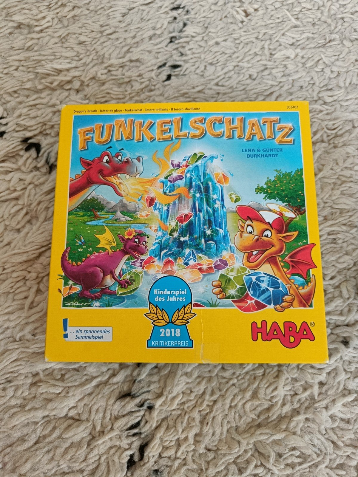spel haba fonkelschat, Ophalen