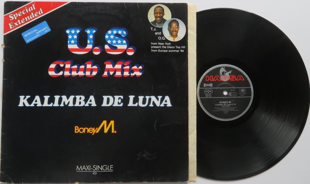 Boney.M. - Kalimba de luna. Maxi, Gebruikt, 1980 - 1989, Ophalen of Verzenden, Disco