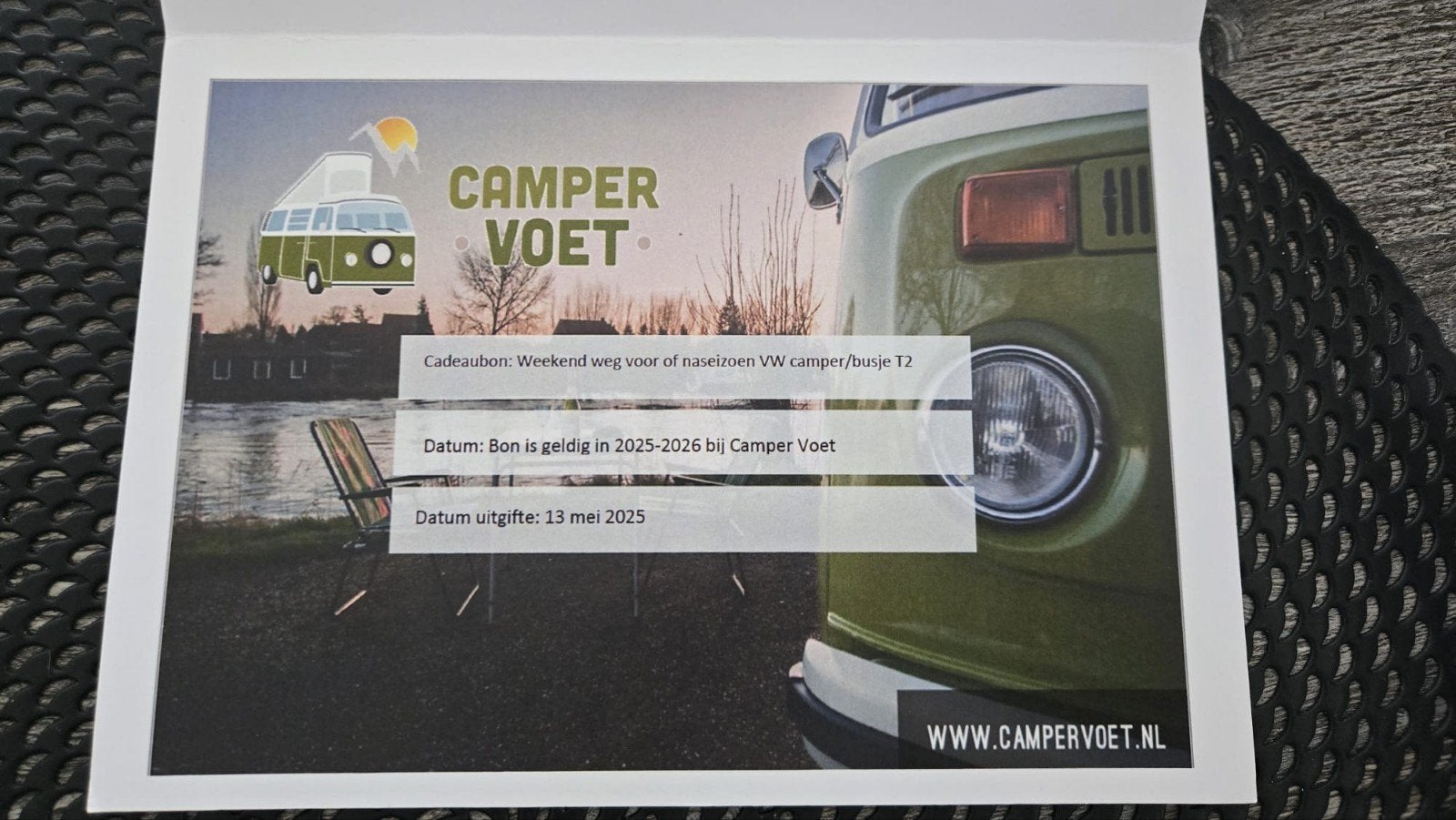 Rit incl 2 overnachtingen in VW busje van 50 jaar, Twee personen, Arrangement, Overige typen