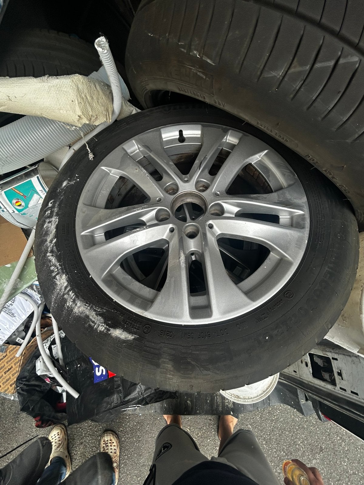 jantes mercedes 205/55 r16, Autos : Pièces & Accessoires, Enlèvement ou Envoi, Jante(s)