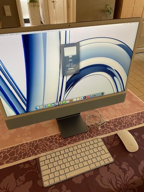 iMac 24 " M1 - 8 cores uit 2023 - blauwe versie - als nieuw, Informatique & Logiciels, Apple Desktops, Comme neuf, iMac, SSD, 4 Ghz ou plus