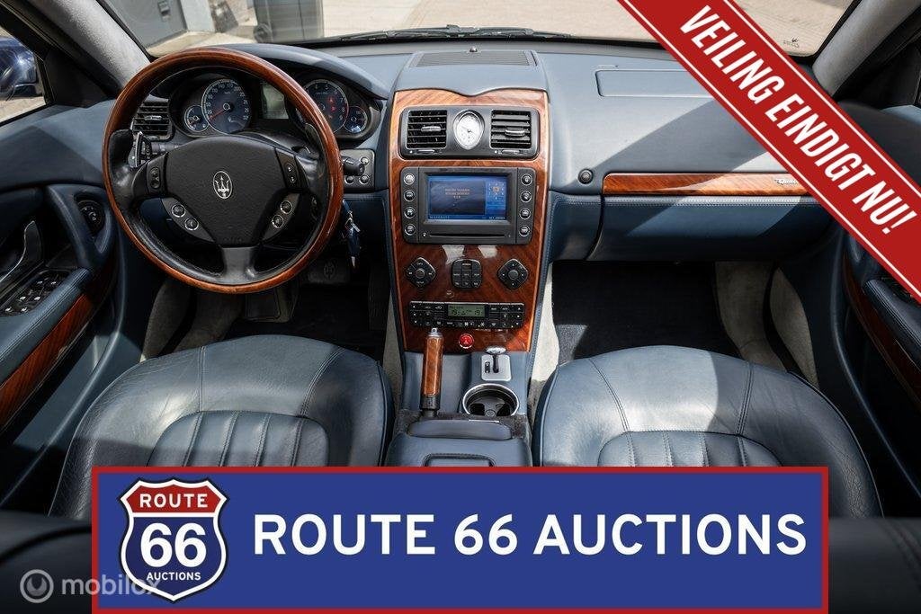 Maserati Quattroporte | 2006 | Route 66 Auctions, Auto's, Gebruikt, Zwart, Bedrijf, Handgeschakeld