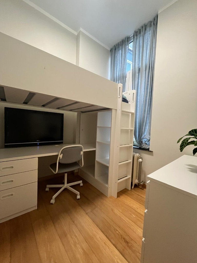 stapelbed, Ophalen, 100 cm, Eenpersoons, 210 cm