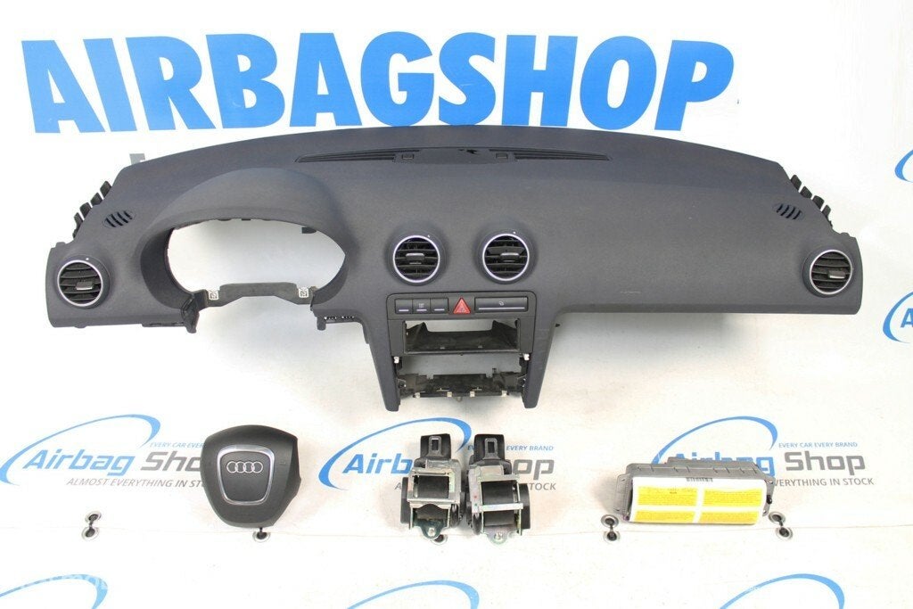 Airbag set - Dashboard blauw 4 spaak Audi A3 8P (2005-2012)