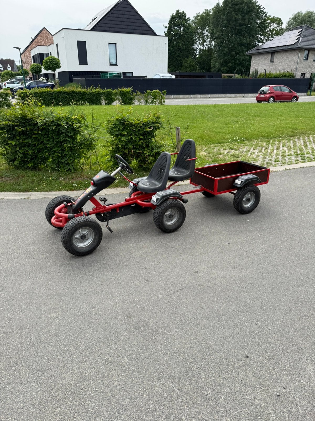 Mammoet go cart + duo zit + aanhangwagen, Enlèvement, Utilisé, Mammoet, Avec chariot ou remorque
