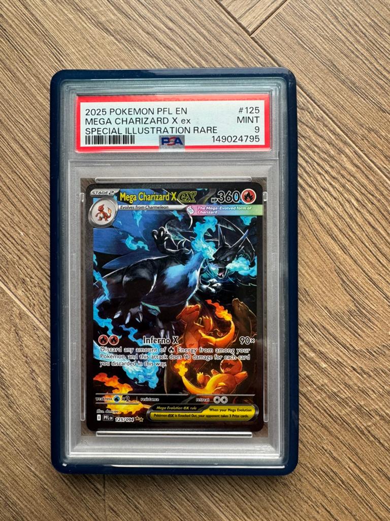 Mega charizard x ex psa 9, Enlèvement, Cartes en vrac, Foil
