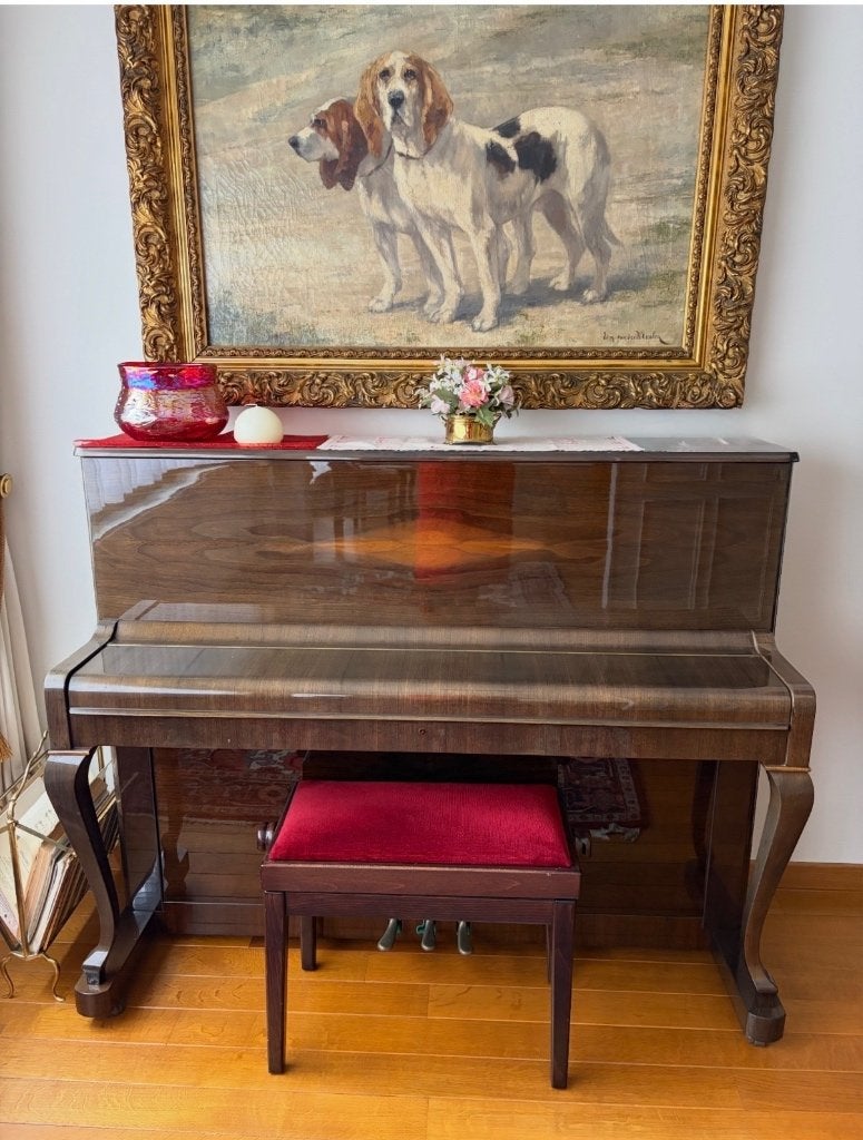 Piano de buffet Petrov P115, Musique & Instruments, Pianos, Enlèvement, Utilisé, Brun, Autres types