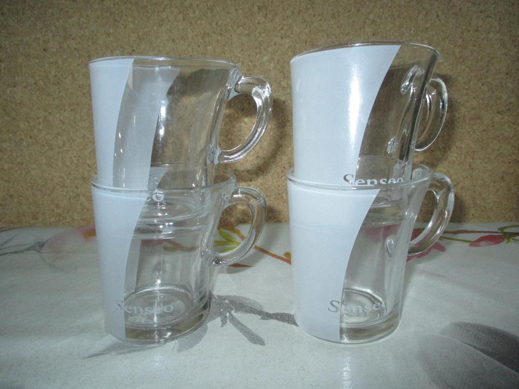 senseo tassen glas, Ophalen of Verzenden, Effen, Kop(pen) en/of Schotel(s), Glas