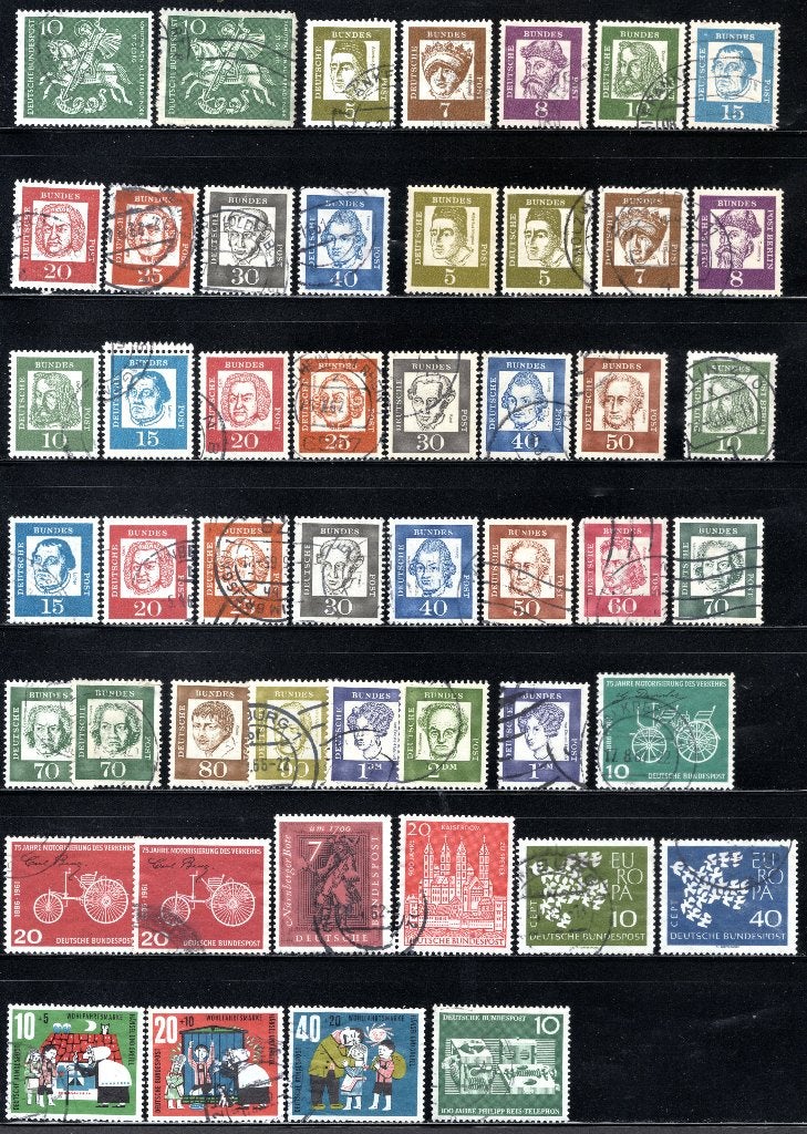 DUITSLAND Lot 1961 gestempeld, Verzenden, BRD, Gestempeld