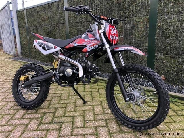 crosser 125cc 17/14  grote wielen  KXD 607, Fietsen en Brommers, Minibikes, Midibikes en Pitbikes, Nieuw, Pitbike, Schijfrem, Ophalen of Verzenden