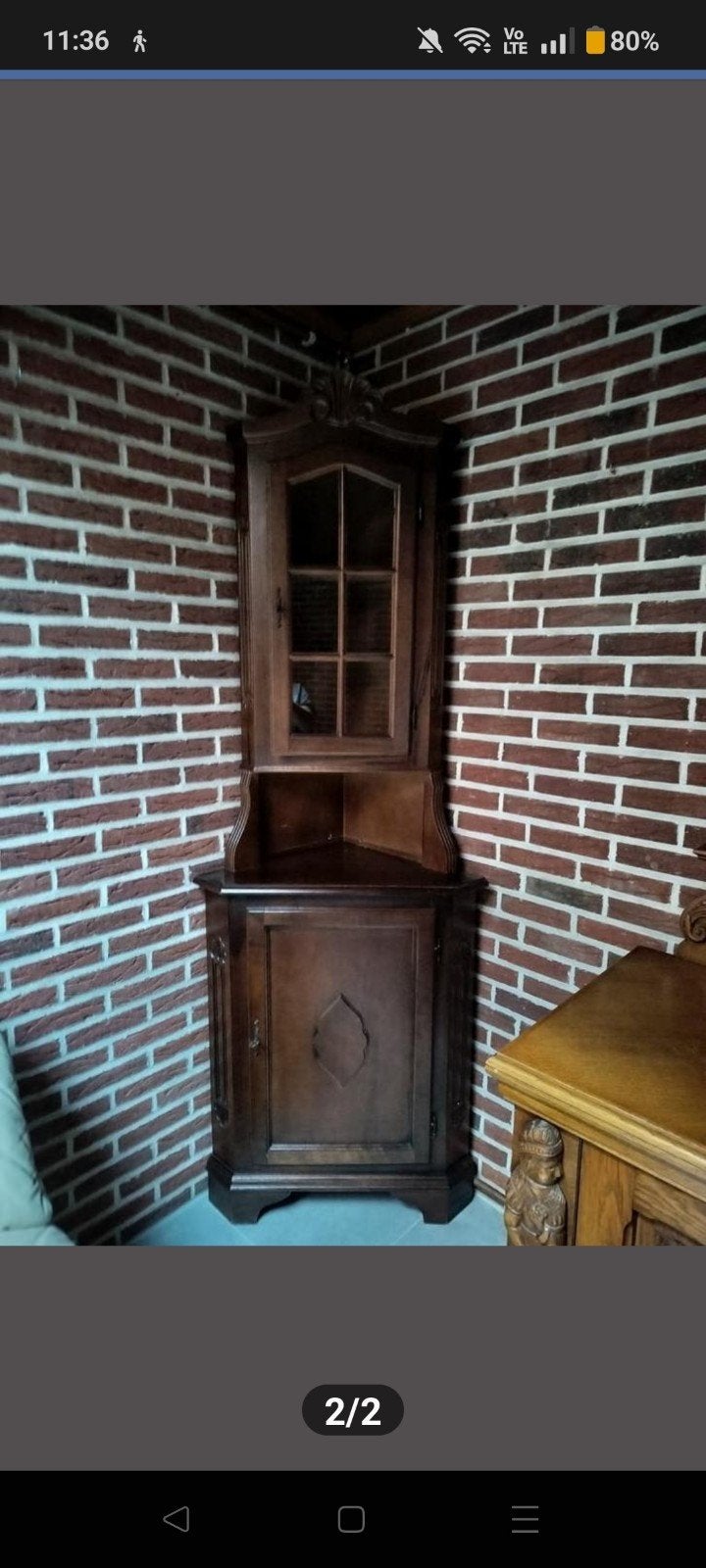 Hoekkast, 30 euro, perfect, Ophalen