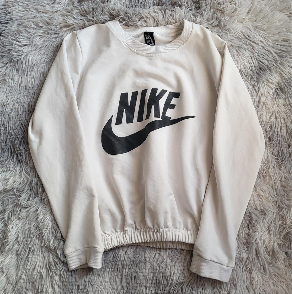 Nike Sportswear Essential cropped sweatshirt - Wit - Maat S, Wit, Nike, Ophalen of Verzenden, Lange mouw