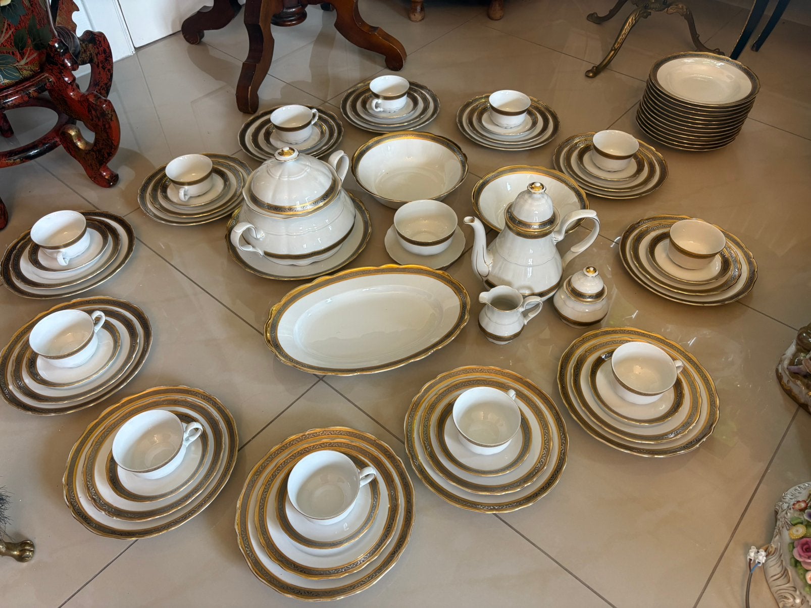 Tirschenreuth eet- en koffieservies, Antiek en Kunst, Ophalen