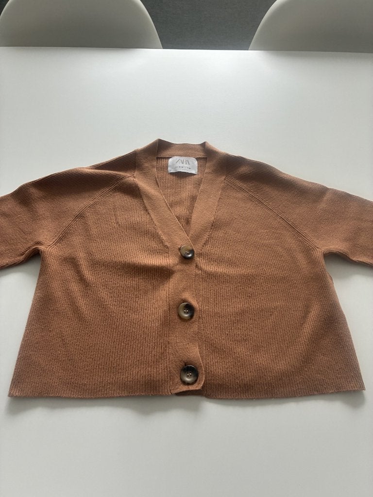 Bruine gilet van Zara maat 140, in perfecte staat!, Kinderen en Baby's, Meisje, Trui of Vest, Ophalen of Verzenden, Zo goed als nieuw