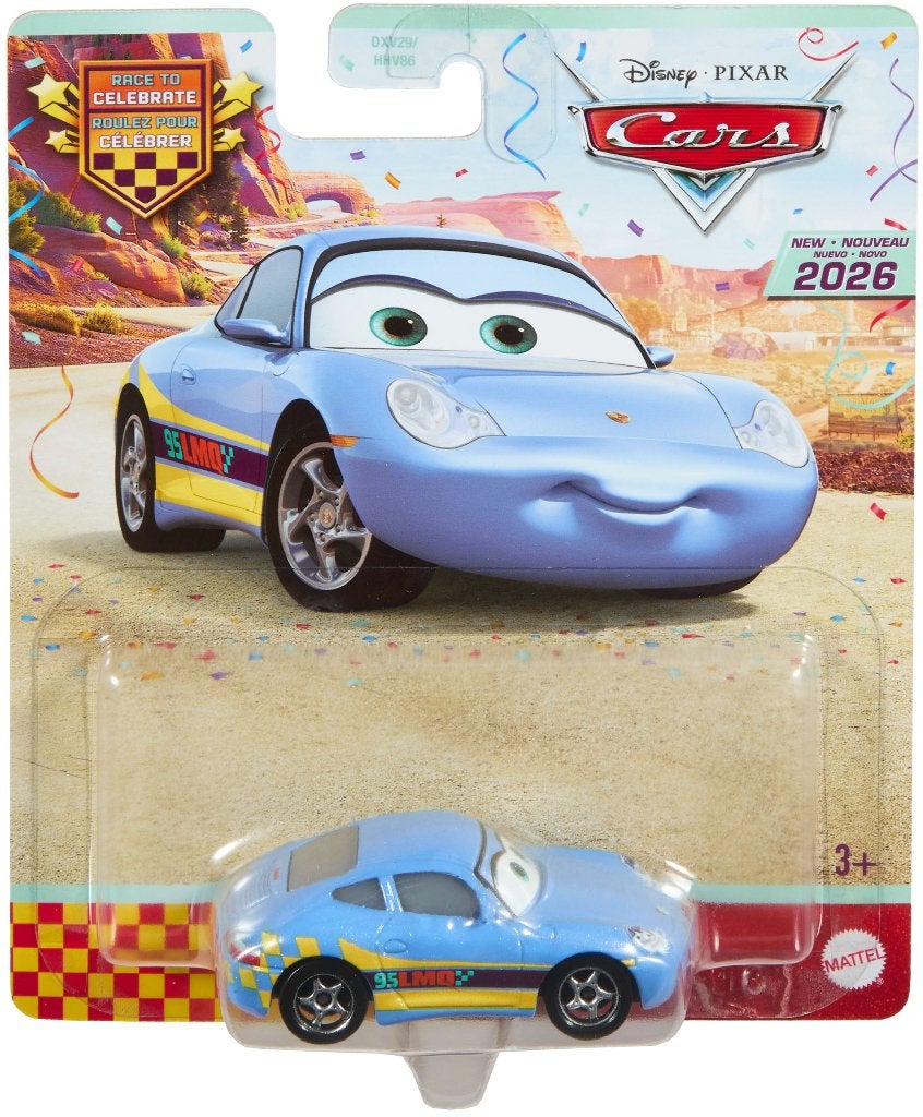 Disney Pixar Cars Sally race to celebrate, Ophalen of Verzenden, Nieuw