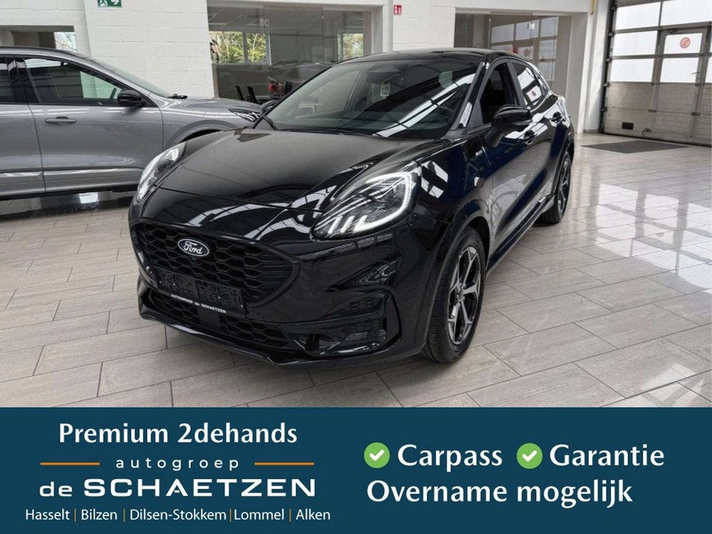 Ford Puma EcoBoost mHEV ST-Line (bj 2024, automaat), Auto's, Automaat, Euro 6, Zwart, SUV of Terreinwagen