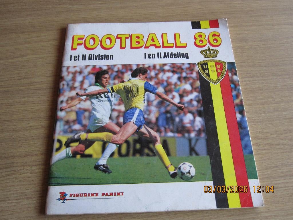 Panini voetbal stickerboek van 1986, Enlèvement ou Envoi