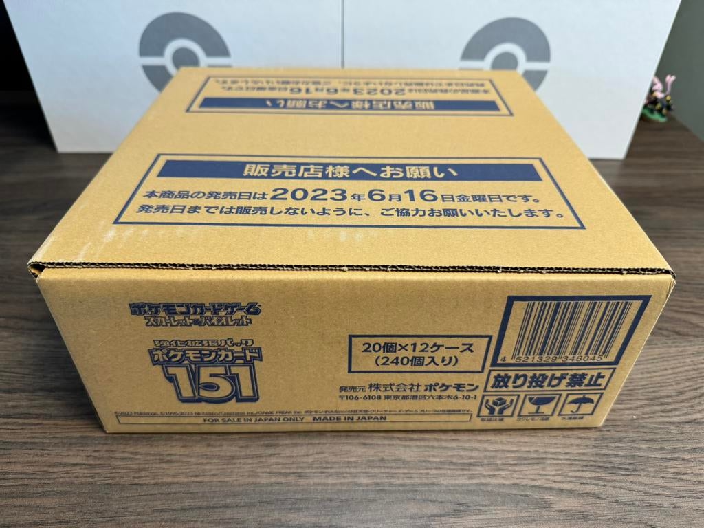 Pokémon 151 Japanse Booster Box Case Sealed!, Ophalen, Zo goed als nieuw, Booster