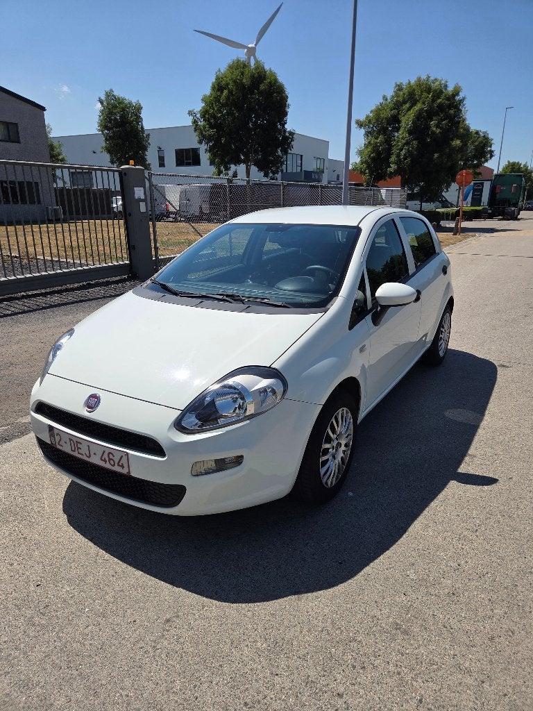 Witte Fiat Punto 2016 - 1.2 - 51kW - 77500km, Autos, Fiat, 1242 cm³, Rétroviseurs électriques, Achat, Boîte manuelle